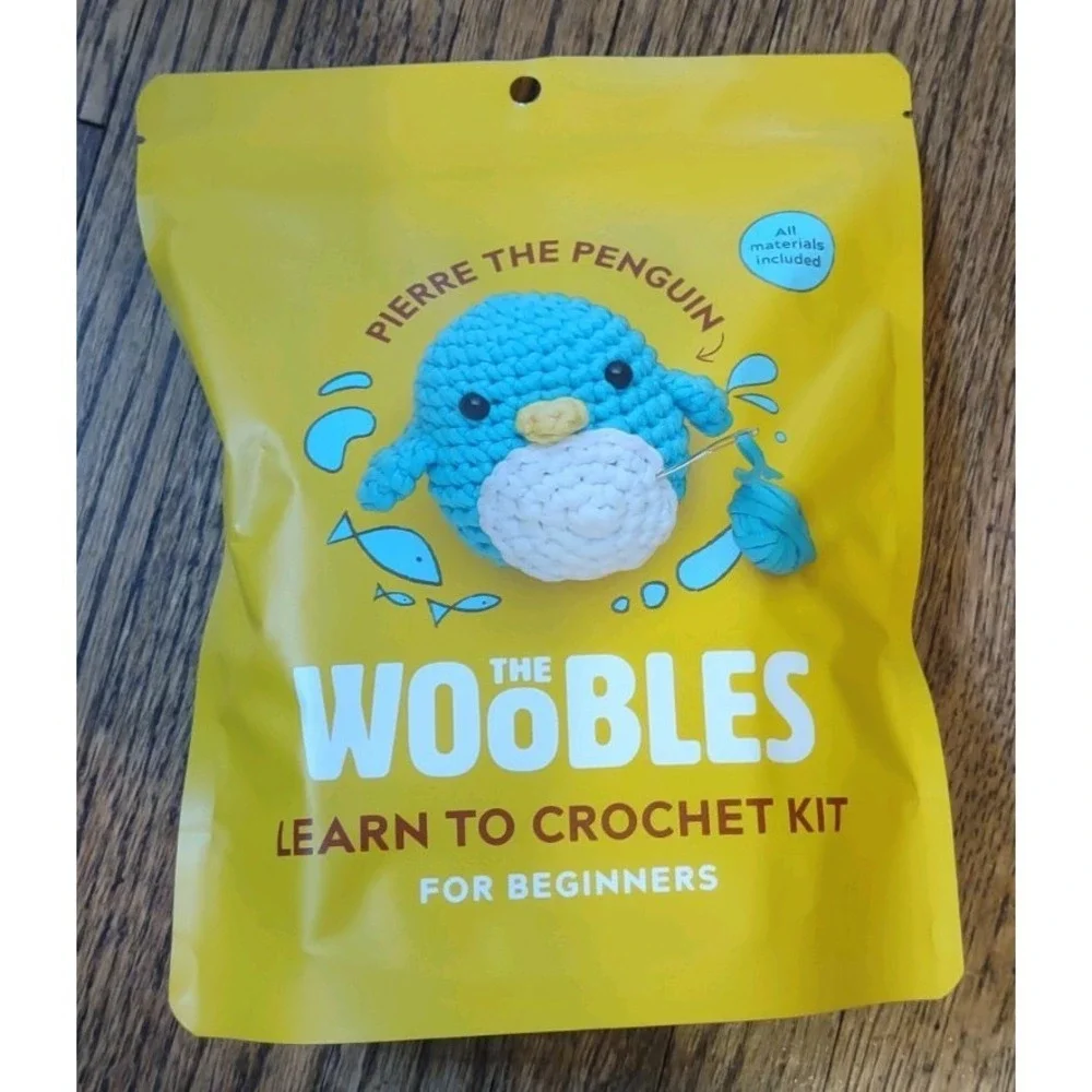 The Woobles Pierre the Penguin Learn to Crochet Kit for Beginners Sealed